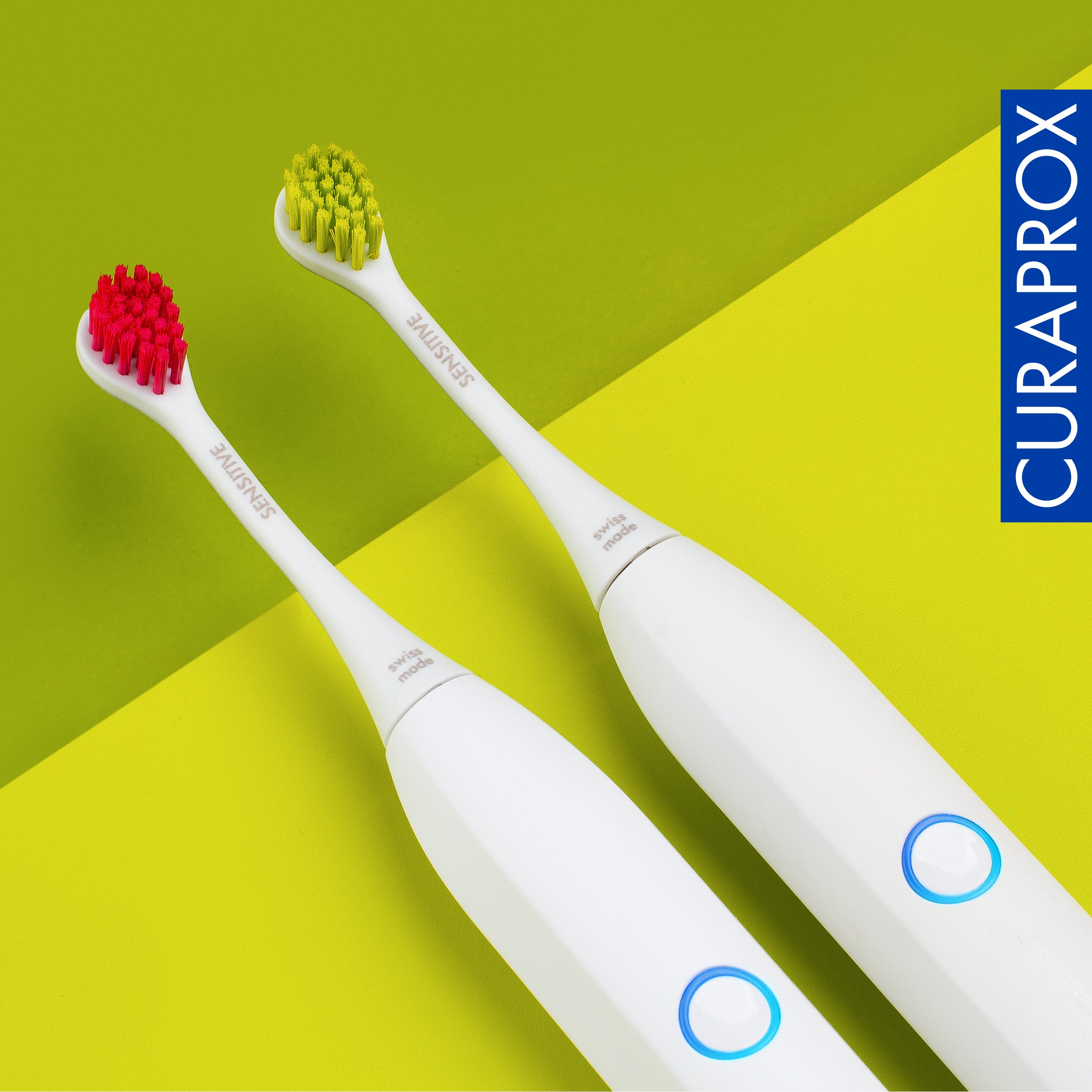 Curaprox Brushhead Sensitive, magenta/green, 2 pcs