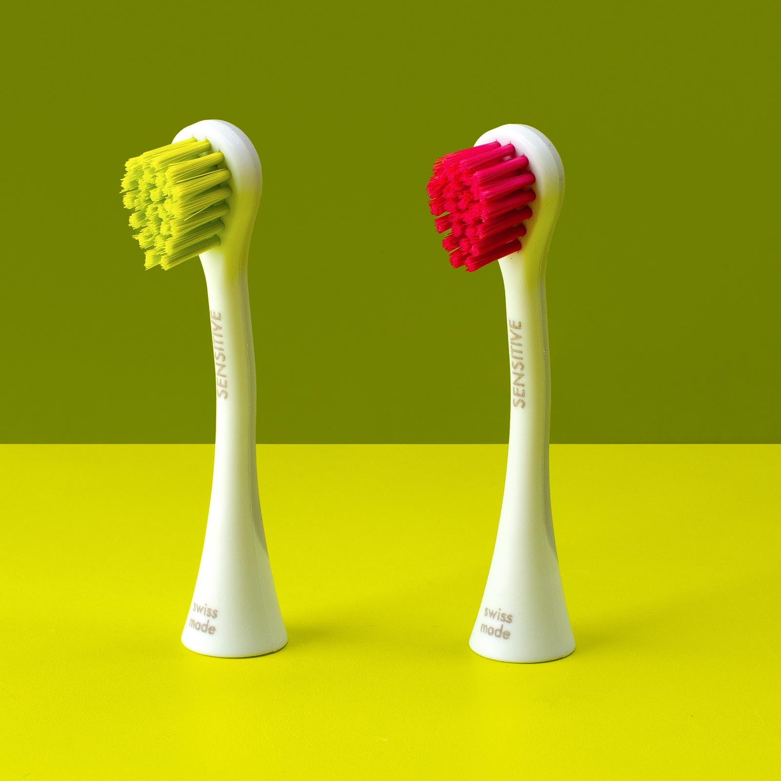 Rainbow brush head sensitive magenta/green, 2 pcs