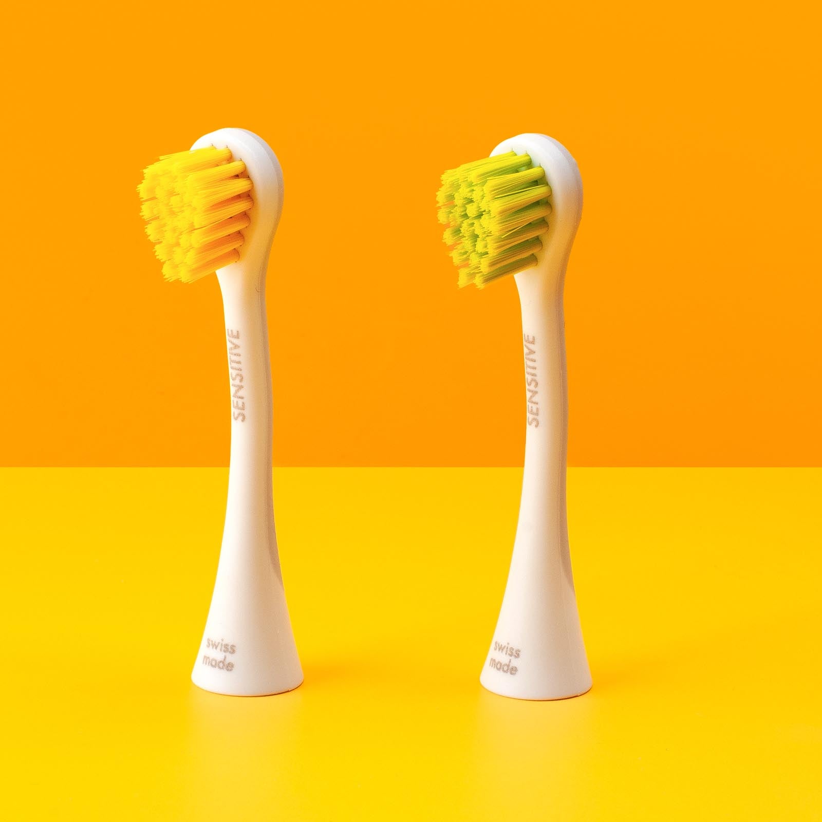 Rainbow brush head sensitive yellow/green, 2 pcs