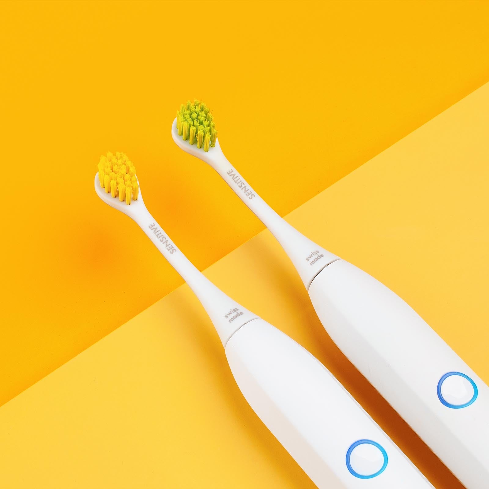 Rainbow brush head sensitive yellow/green, 2 pcs
