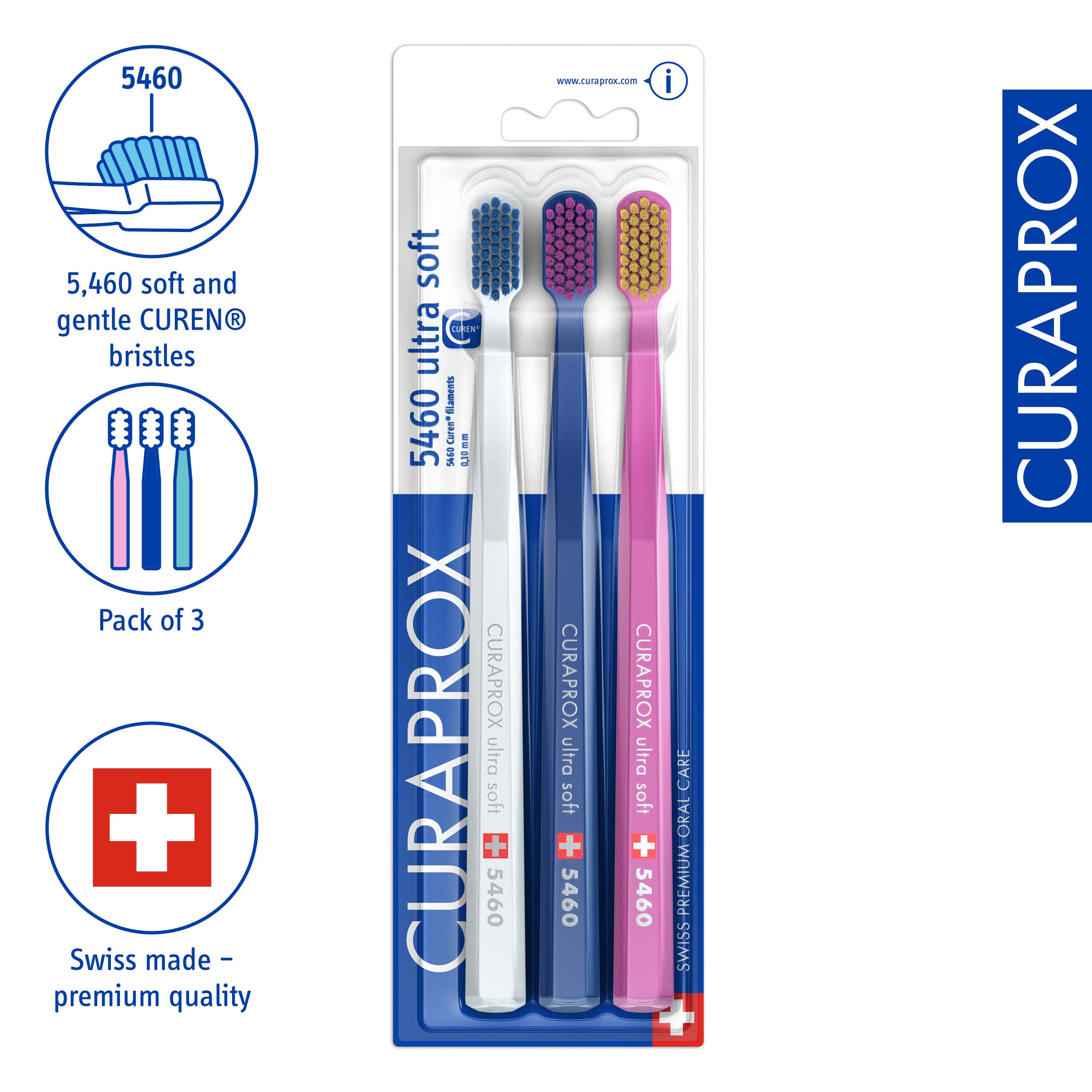 Curaprox CS 5460, three pack