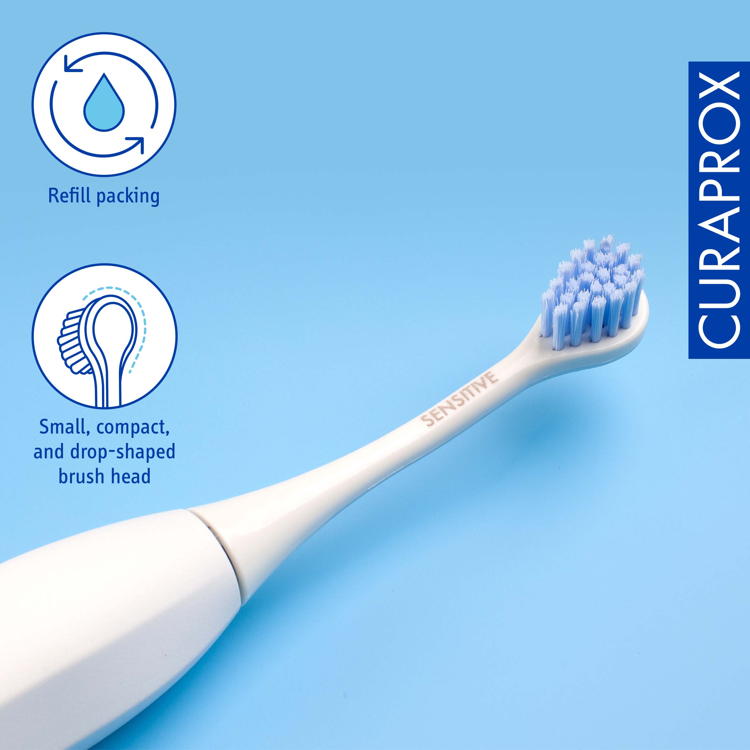 Curaprox Brushhead Sensitive, 2 pcs