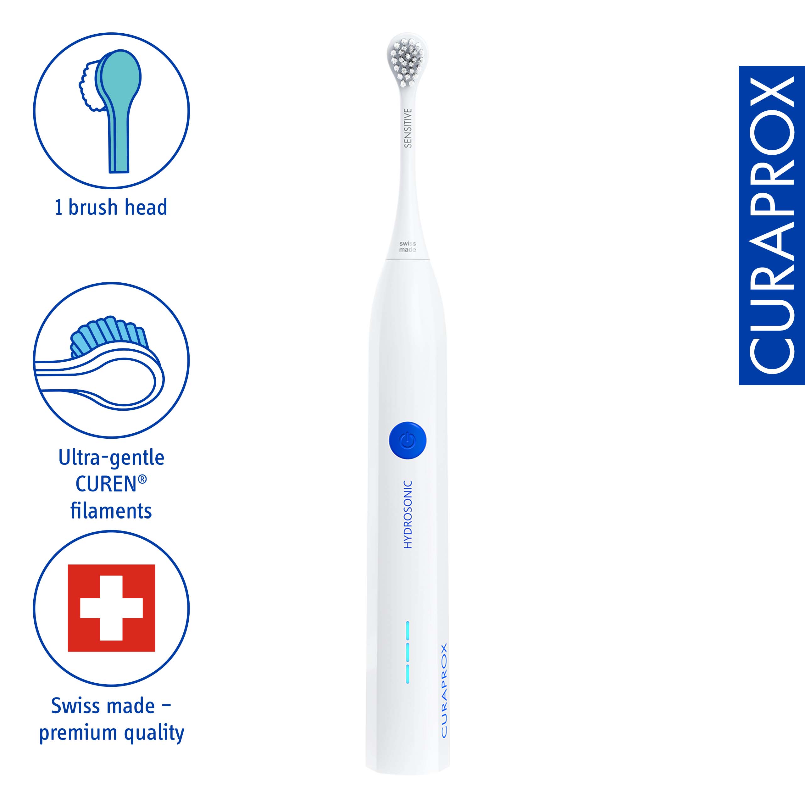 Curaprox Hydrosonic Easy, Electric Toothbrush