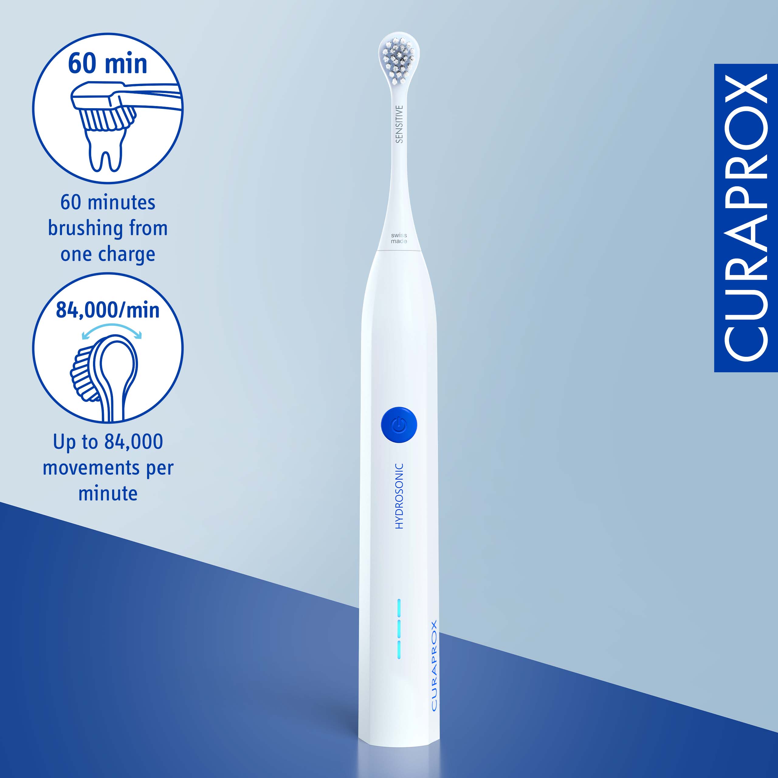 Curaprox Hydrosonic Easy, Electric Toothbrush