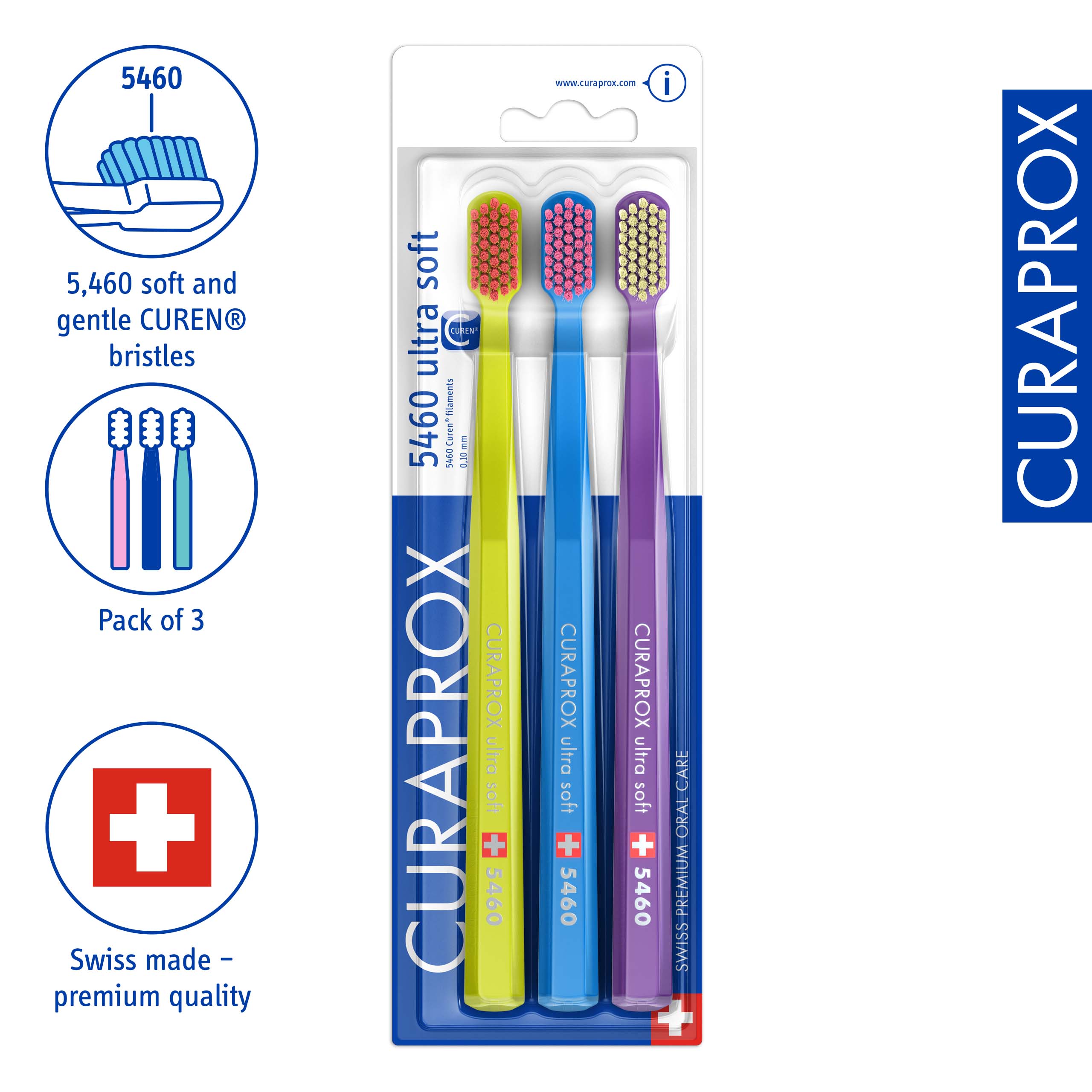Curaprox CS 5460, three pack