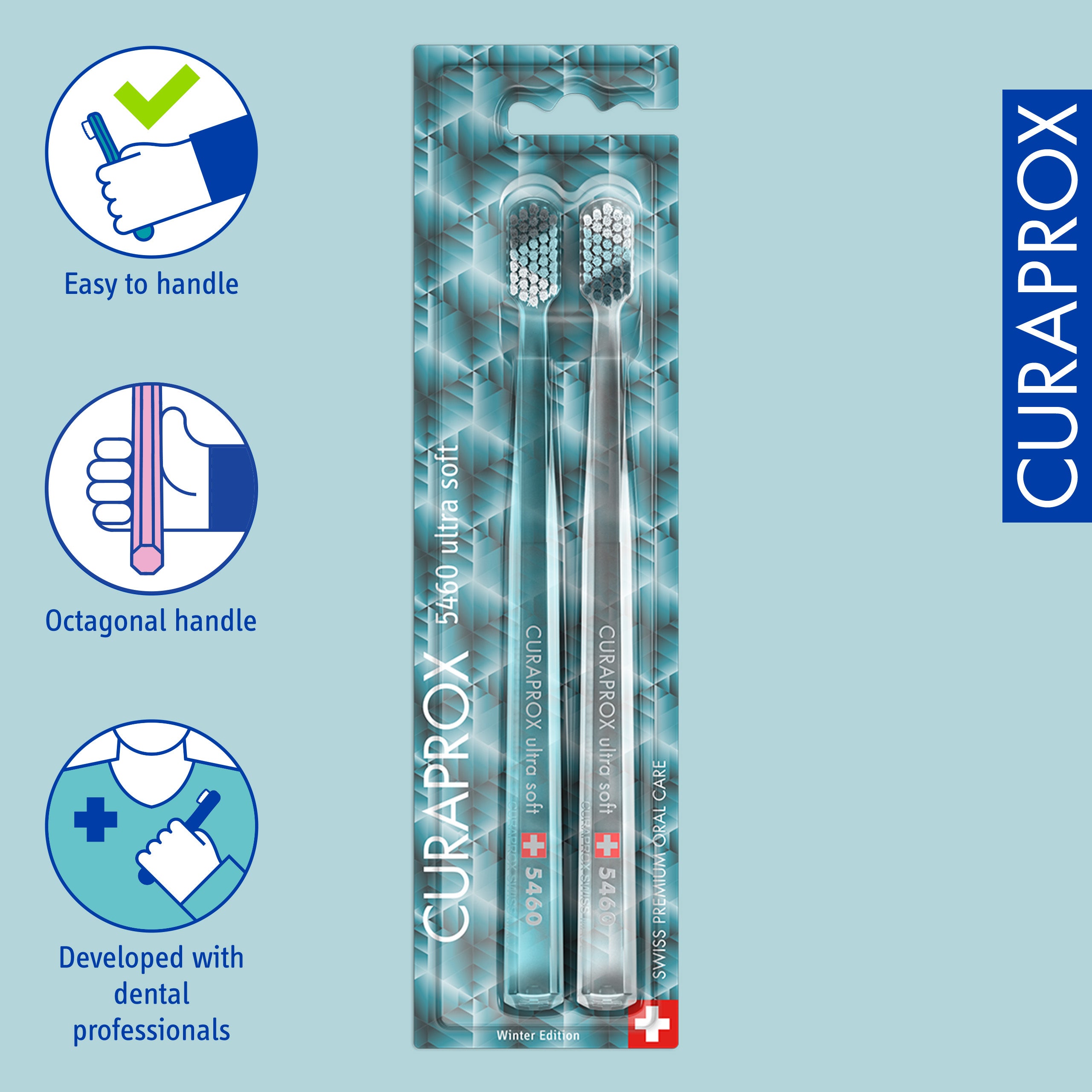 Curaprox CS 5460 Winter Edition 2022, 2 pcs