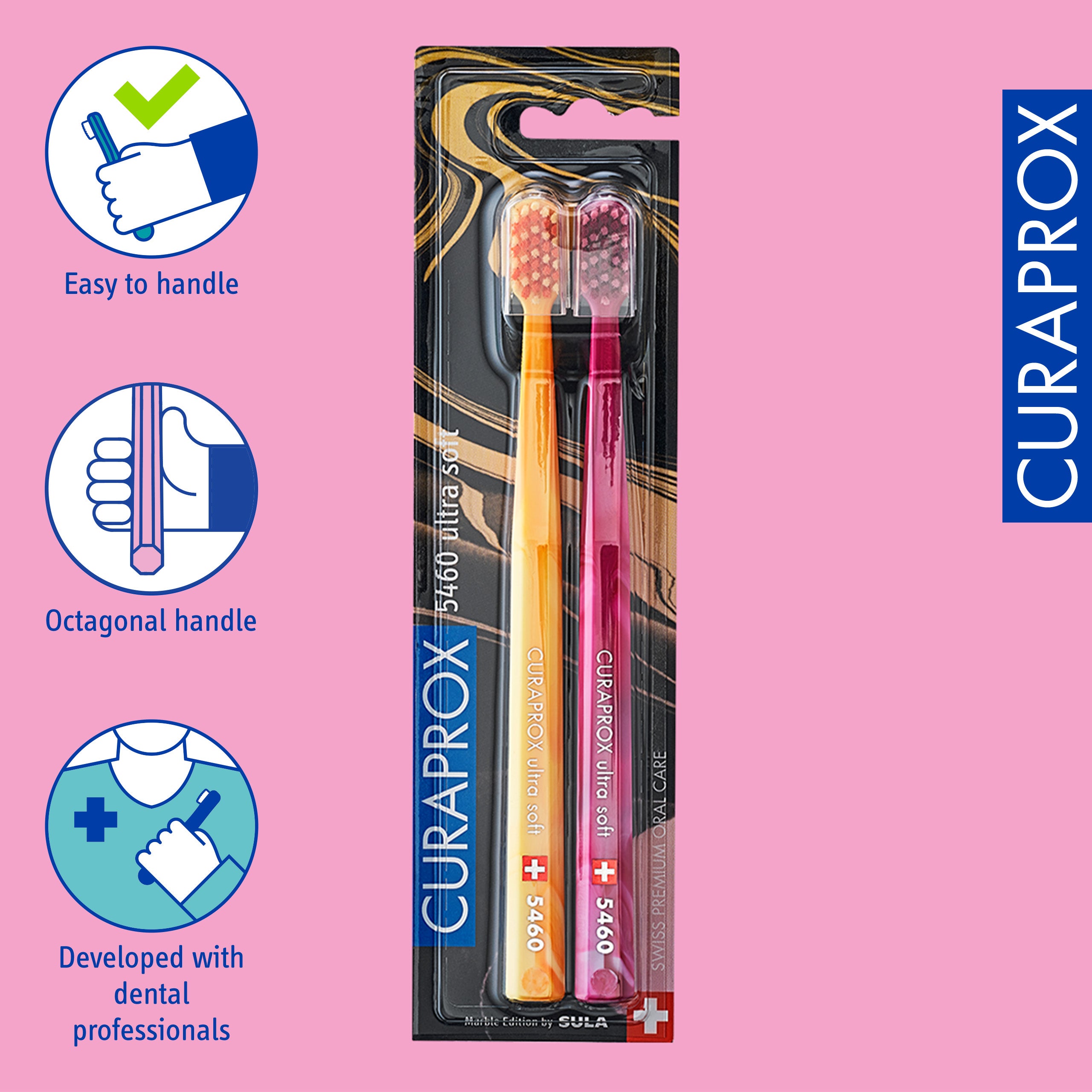 Curaprox CS 5460 Marble Edition, 2 pcs