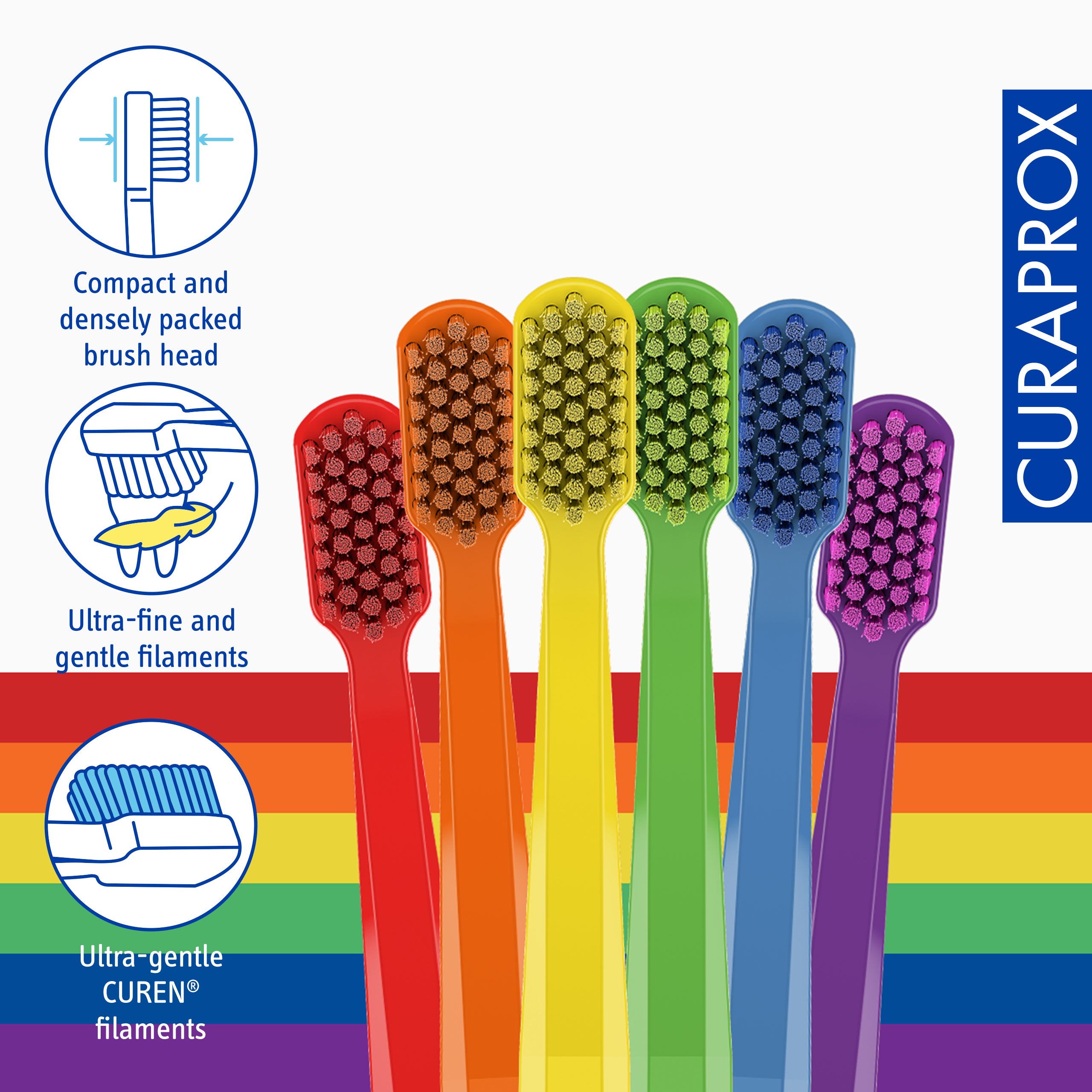 Curaprox CS 5460 Rainbow Edition, 6 pcs