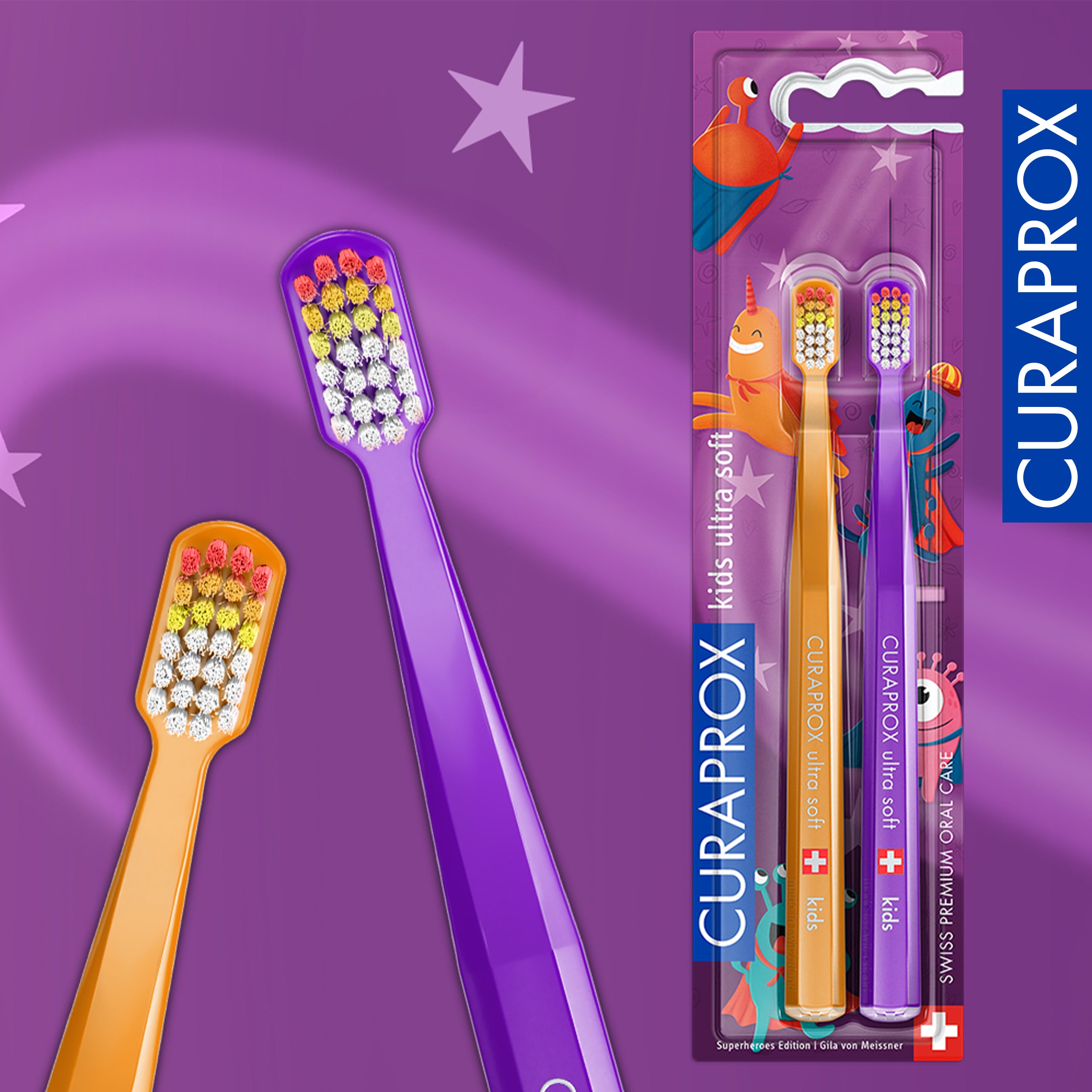 Curaprox CS 5460 Kids Superheroes Edition 2024, 2 pcs