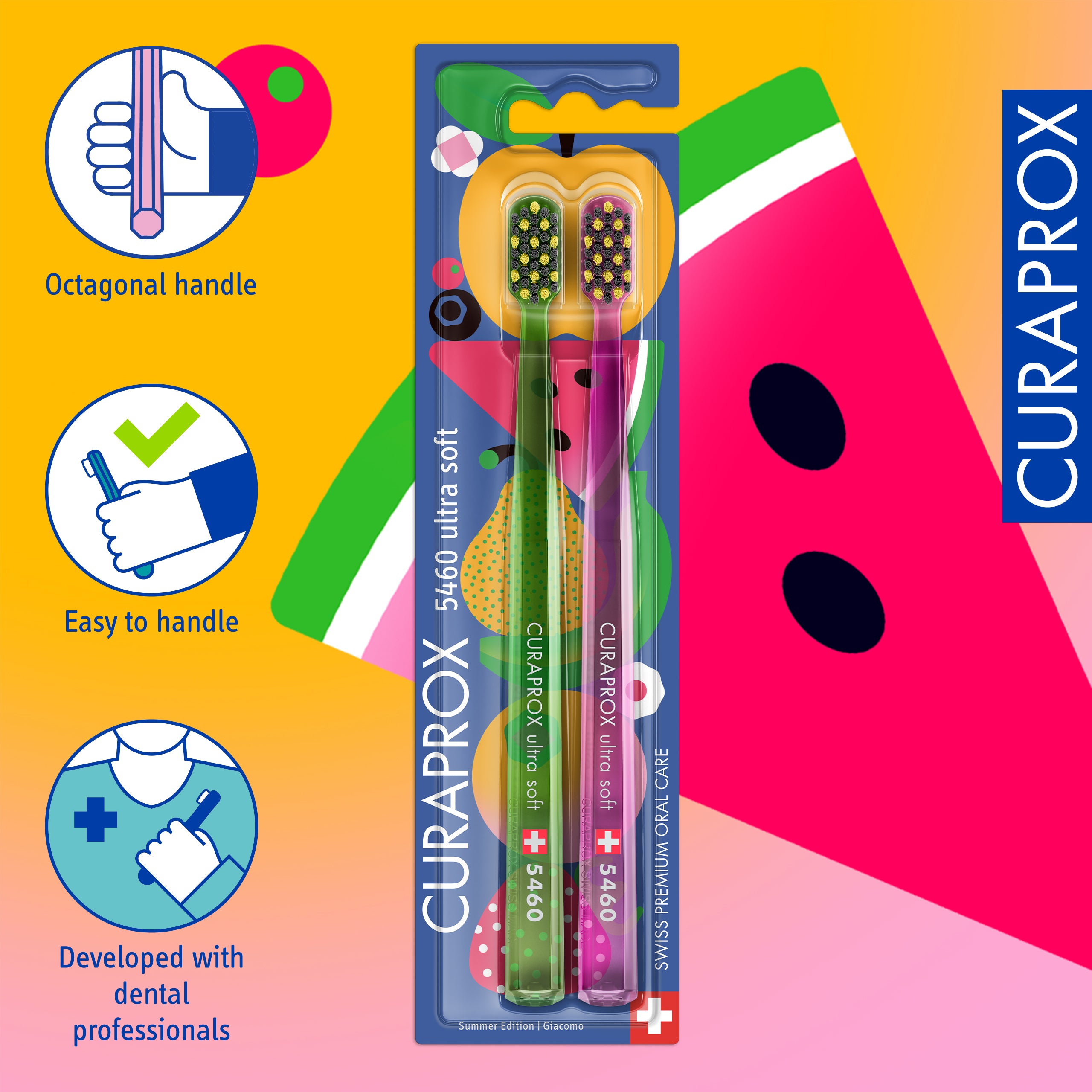 Curaprox CS 5460 Summer Edition 2025, 2 pcs